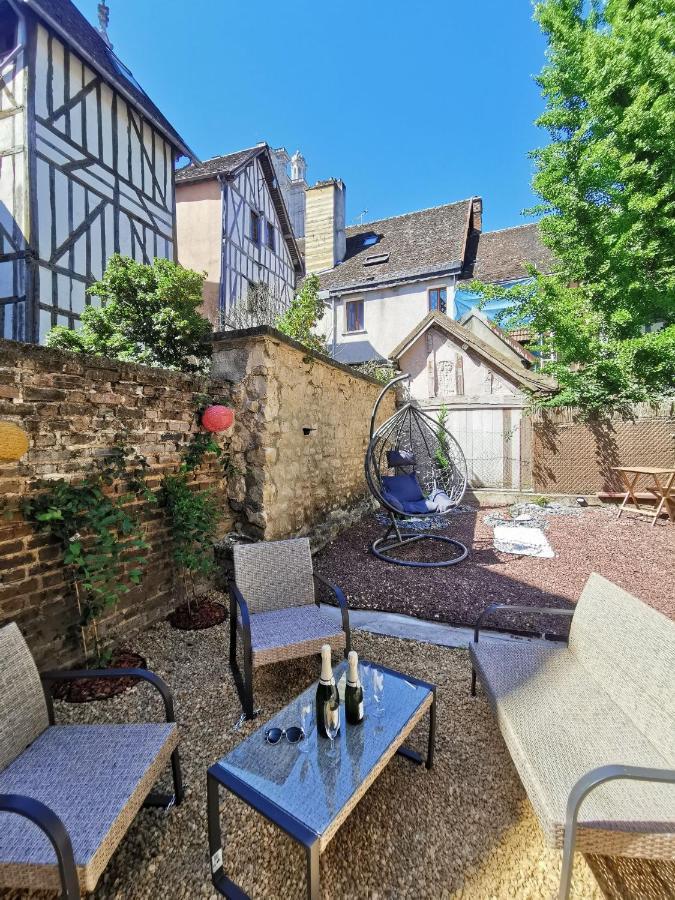 Les Cieux De La Cathedrale - Calme - Jardin - Wifi Apartment Troyes Exterior foto